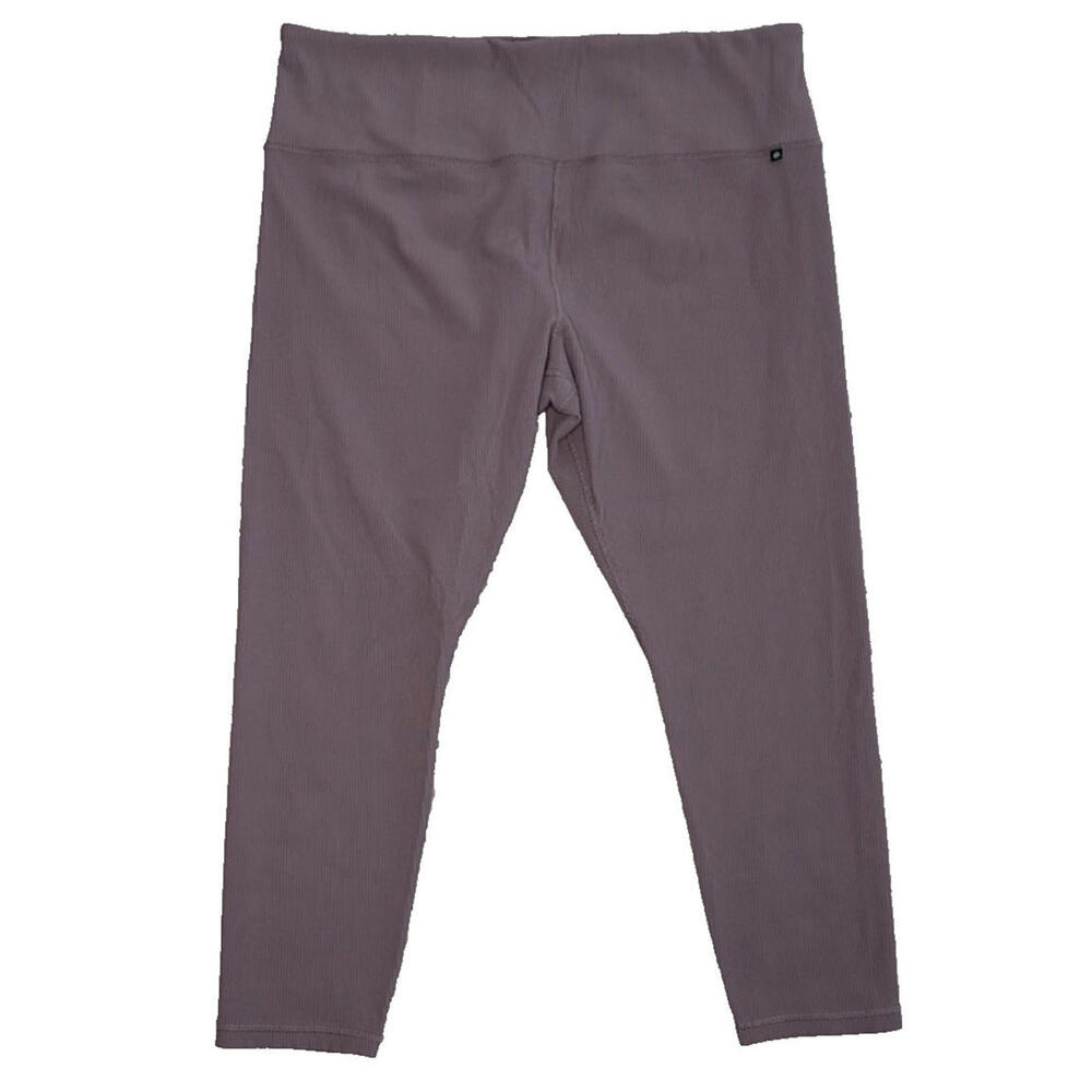 Athleta x Alicia Keys 3X Ribbed Elation Tight Leggings Purple Mauve Gym Stretch - Picture 2 of 9